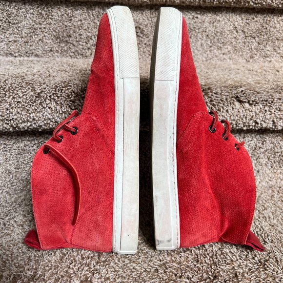 Del Toro Men\'s Chukka Red Suede High Top Casual Sneakers main image 6